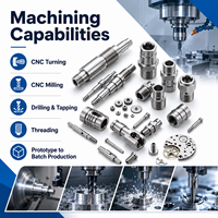 Servicio de Mecanizado CNC Personalizado OEM, Piezas Mecanizadas de Precisión en Aluminio y Acero Inoxidable para Compradores de Ingeniería del Reino Unido