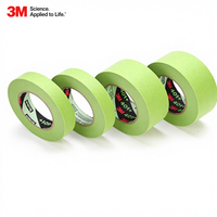 Ruban de masquage en papier crépon vert 3M 401+ anti-frisottis, découpe personnalisée pour applications de masquage en retouche automobile