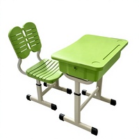 Ensemble de bureau et chaise réglables pour étudiants, mobilier scolaire avec panier à livres en option, chaise à dossier ou tabouret pour salle de classe