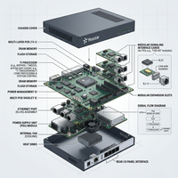 Passerelle VoIP Yeastar TA410, 4 ports FXO, processeur TI, appels simultanés, système téléphonique analogique/IP de qualité opérateur, stable, pour bureau