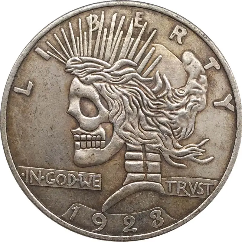 Moeda moneta comemorativa americana da prata 1888