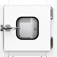 Nouvelle boîte de transfert pour salle blanche avec interverrouillage électronique, filtre HEPA, douche d'air, fenêtre de transfert, panneau de commande numérique de laboratoire, double porte, 1200 CFM