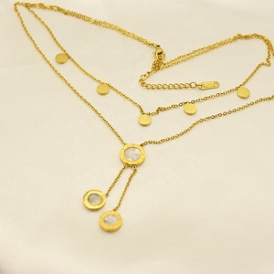 Hoge Kwaliteit Roestvrij Staal Ronde Romeinse Wijzerplaat Lange Hanger Ketting Voor Vrouwen Mode Meisjes Sleutelbeen Ketting Sieraden Geschenken - Product Image 2