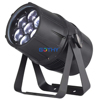 Projecteurs LED d'extérieur 4-en-1 7x40W Zoom RGBW IP65 DMX512 en alliage d'aluminium pour éclairage de scène, événements, mariages, fêtes, DJ, disco