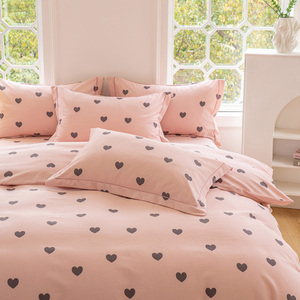 Set di quattro pezzi con stampa in lana ecologica e cotone ispessito nuovo copripiumino federa tutto realizzato in cotone naturale - Product Image 4