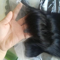 Vente en gros de cheveux brésiliens de haute qualité, closure frontale en dentelle 13x4, 100% cheveux humains vierges, pré-épilée, avec dentelle à ligne de cheveux naturelle