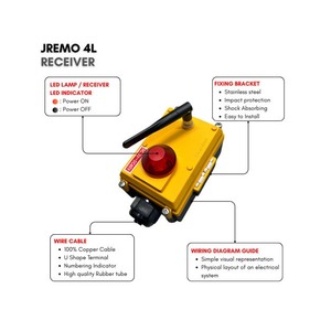 Control Remoto Industrial por Radio con Potenciómetro para Camiones con Escalera y Agricultura Inteligente, AC/DC, JEICO JREMO 4L Fabricado en Corea - Product Image 3