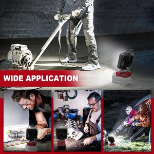 2000LM <b>LED</b> Work <b>Light</b> for 18v Battery Cordless 180. Adjustable Angle Portable Flood WD-8105 W/USB & Type C Charging Port WD-8105 - Product Image 6