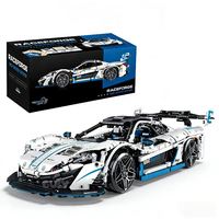 STOCK 10652 Voitures de drift télécommandées techniques en plastique ABS, modèle de supercar à assembler avec 40 blocs de construction, jouets de construction