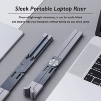 Support universel pour ordinateur portable et tablette, réglable sur 5 niveaux, en alliage d'aluminium, flexible et portable, pour ordinateur portable, innovation 2025