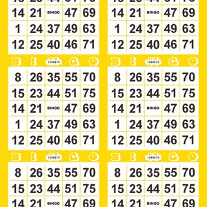 Boletos de Bingo Clásicos en 15 Colores, Papel para Jugar Bingo, Cuadrícula Numérica, Impresión Digital, Tarjetas de Bingo Personalizadas - Product Image 3