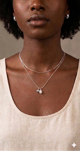 Elegantes adornos para el cuello pre-ensamblados, collares de doble hilera y dos niveles con longitudes de cadena variadas para eventos nupciales de mujer - Product Image 4
