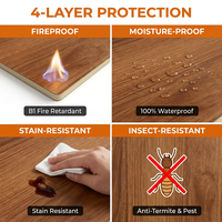 Revestimiento de Pared con Aspecto de Madera Natural WPC, Peldaño Antideslizante para Escaleras Exteriores, Escalones de Piscina, Superficie Superior Antideslizante con Ranuras
