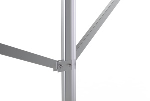 Support de montage de panneau solaire en alliage d'<span class=keywords><strong>aluminium</strong></span> à <span class=keywords><strong>double</strong></span> renfort, configuration en ligne à poteau unique, pour utilisation sur <span class=keywords><strong>toit</strong></span> ou au <span class=keywords><strong>carport</strong></span>, résistant aux fort vents - Product Image 2