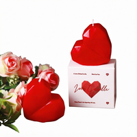 Vente en gros de bougies parfumées en cire de soja en forme de cœur, faites à la main, aromathérapie, cadeau romantique pour la décoration de la maison, mariage, Saint-Valentin