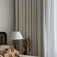 Rideaux occultants modernes plissés en tissu épais, sur mesure, pour salon, produits prêts à poser