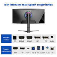 Écran Incurvé Prix de Gros 34 Pouces Anti-Lumière Bleue Moniteur PC 165 Hz 1080p 2k 4K Écrans Gaming