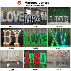 SMOOTH Wholesale Custom Factory Direct Large <b>LED</b> Letter Number <b>Lights</b> Durable Event Lamps - Product Image 5