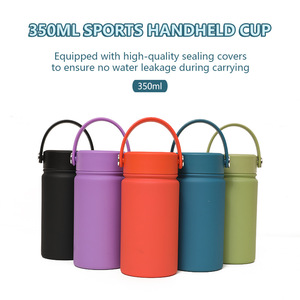 Stainless Steel <b>Thermos</b> Cup 350ml Vacuum Double Wall Portable Outdoor Water <b>Bottle</b> Travel Use - Product Image 4
