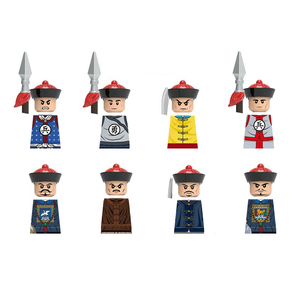 XH1841-1848 Soldati Militari dell'Antica Dinastia Qing, Guardia Censurale, Ufficiali Militari e Civili, Figurine in Plastica per Assemblaggio - Product Image 1