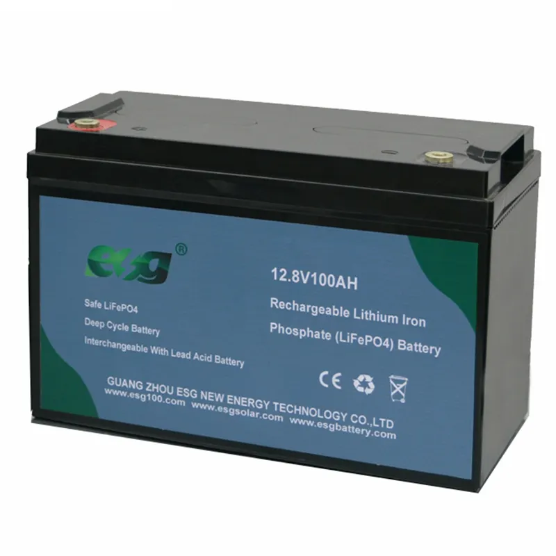 ESG 12v 30Ah 50Ah 80Ah 100Ah120AhソーラーディープサイクルLifepo4蓄電池