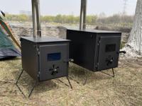 Réchaud de tente de glamping extérieur portable bon marché poêles de sauna poêle de tente à bois de camping pliant en fonte