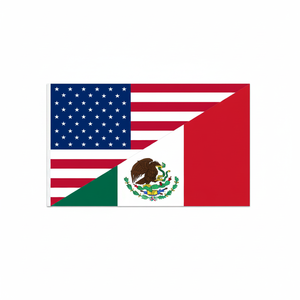 Bandiera personalizzata 3 x5ft America messico in raso/Nylon/poliestere/seta stampa digitale 144 pz/CS gagliardetto bandiera mondiale per esposizione - Product Image 4