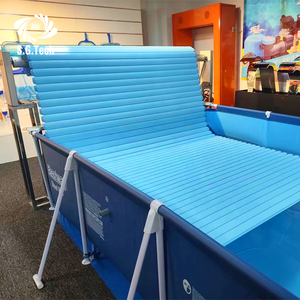 Cubierta de <span class=keywords><strong>piscina</strong></span> de corona de agua portátil moderna eléctrica rodillo cuadrado abierto de seguridad automática con Metal y PVC para uso en exteriores - Product Image 4