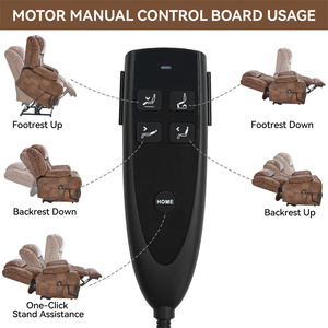 Fauteuil inclinable électrique à double moteur avec positionnement infini, mécanisme robuste, massage et chauffage lombaire pour personnes âgées - Product Image 4