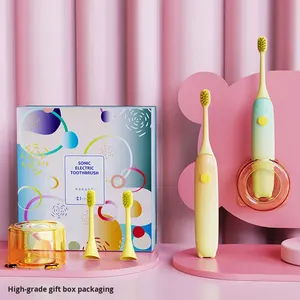 Nouvelle brosse à dents électrique pour enfants Bycare, rechargeable, avec icône d'ours, dessin animé, étanche, à lévitation magnétique, sonique, autonettoyante 3 - Product Image 3