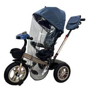 2024 <span class=keywords><strong>3</strong></span> en 1 bébé Push vélo parapluie Tricycle poussette avec siège de voiture en plastique Durable - Product Image 4