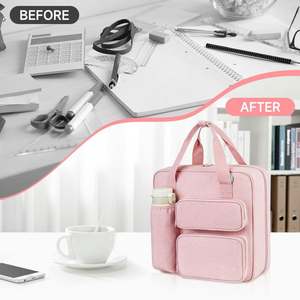 Free Sample BSCI Zipper Binder with Pockets, 3 Inch Round Rings, Handle and Removable Shoulder Strap, 5-Tab <b>Expanding</b> <b>File</b> - Product Image 6