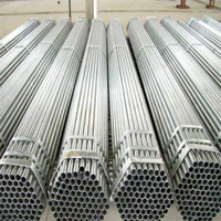 En stock, tube rond en acier pré-galvanisé GI, 6m, 12m, revêtement en zinc pour structure de serre, tube agricole galvanisé