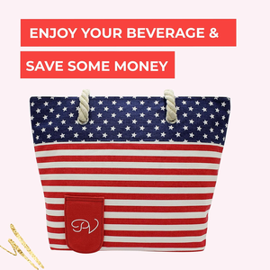 Bolso de playa con estampado personalizado, bolso de mano de algodón ecológico para bebidas, monedero con caño oculto - Product Image 5