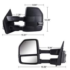 Espejos Retrovisores Laterales con Calefacción y Luz para Ford F150 2015-2018, Negros, para Vehículos con Volante a <span class=keywords><strong>la</strong></span> Izquierda, Nuevos - Product Image 3