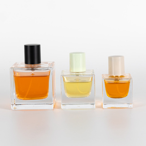 Luxury Square <strong>Perfume</strong> <strong>Bottle</strong> Empty Clear 30ml 50ml 100ml Fragrance <strong>Perfume</strong> <strong>Bottle</strong> With Gold Box Custom - Product Image 3