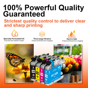Topjet <span class=keywords><strong>125</strong></span> 127 LC127 LC127XL LC125 LC125XL Cartouche d'encre à jet d'encre compatible couleur pour imprimante Brother <span class=keywords><strong>DCP</strong></span> J4110dw MFC J4510dw - Product Image 4