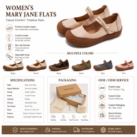 Chaussures plates en cuir beige de qualité supérieure personnalisées à bout arrondi pour le bureau et les trajets quotidiens, chaussures décontractées confortables pour femmes