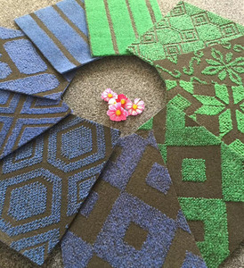 Tessuto non tessuto agugliato alfombras soggiorno corridoio doppio colore jacquard tappeto - Product Image 3