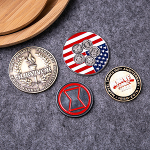 Insignias Metálicas Esmaltadas Personalizadas, Forma Irregular, Estilo Vintage, Sin Níquel, Tipo Broche de Mariposa, para Regalos Empresariales - Product Image 3