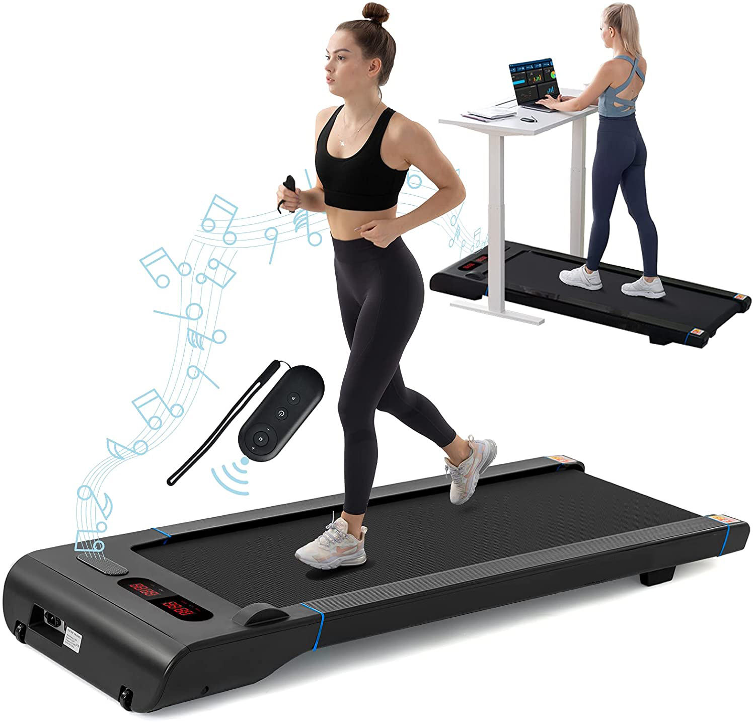 Ultra Slim Foldable Smart Treadmill Ideal for Gym Running