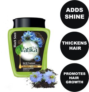 <strong>Vatika</strong> Naturals Hammam Zaith with Blackseed-Hot <strong>Oil</strong> Treatment with Deep Nourishment for All Hair Types-500g - Product Image 2