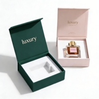 Boîte rigide haut de gamme avec couleur et logo personnalisables pour coffret cadeau de parfum