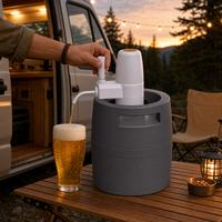 Mini-fût de bière réutilisable 5L pour brassage domestique, sac de transport portable en PEHD de qualité alimentaire pour bière pression, vente en gros