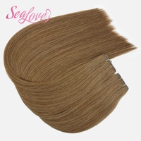 Extensions de cheveux européennes de qualité professionnelle, double épaisseur, sans couture, blond mélangé, provenant de sources éthiques
