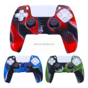 Contrôleur de jeu vidéo RALAN stick analogique <span class=keywords><strong>ps5</strong></span> cover silicon <span class=keywords><strong>camo</strong></span> protection controller - Product Image 2