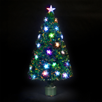 Arbre de Noël en fibre optique, décoration de fête à domicile, arbre de Noël artificiel en fibre optique de 8 pieds