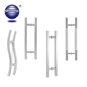 Personalizzazione hardware in alluminio in acciaio inossidabile maniglie per porte in vetro per schermo doccia