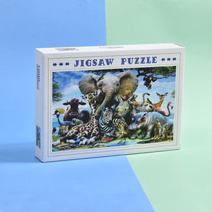 Bán buôn tùy chỉnh cá nhân 1000 miếng ghép hình câu đố người lớn trẻ em Trò chơi giáo dục giấy Câu Đố tùy chỉnh câu đố với hộp giấy - Product Image 1