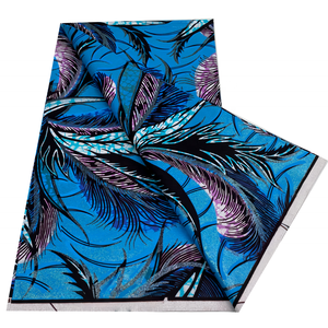 Tissu africain en wax véritable de 6 yards pour chemises et sacs pour garçons - Original Wax Dutch Loincloths Organza - Product Image 6